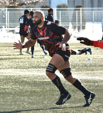 　初戦に向けて調整するラグビーのリーグワン、ＢＬ東京のリーチ＝東京都府中市