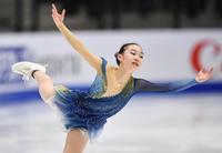 　女子フリー　演技する松生理乃＝タリン（ＡＰ＝共同）