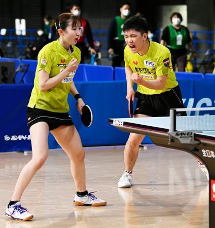 卓球、張本智和・早田ひな組４強全日本選手権第３日