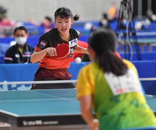 張本美和　２種目で４強入り　混合ダブルス決勝で兄妹対決も現実味「楽しみ」