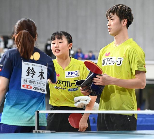 張本妹・美和　混合ダブルスで充実の３位　ジュニア女子では涙の準Ｖ