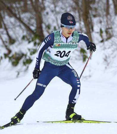 複合、成年男子Aは木村V国体スキー第2日