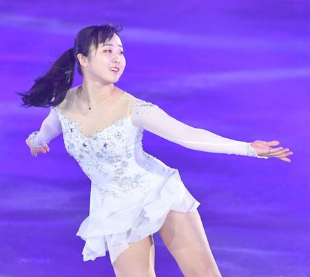 「プリンスアイスワールド」東京公演にゲスト出演した本田望結＝２５日