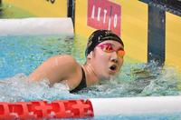 　派遣標準記録を突破し、優勝した難波実夢（撮影・伊藤笙子）