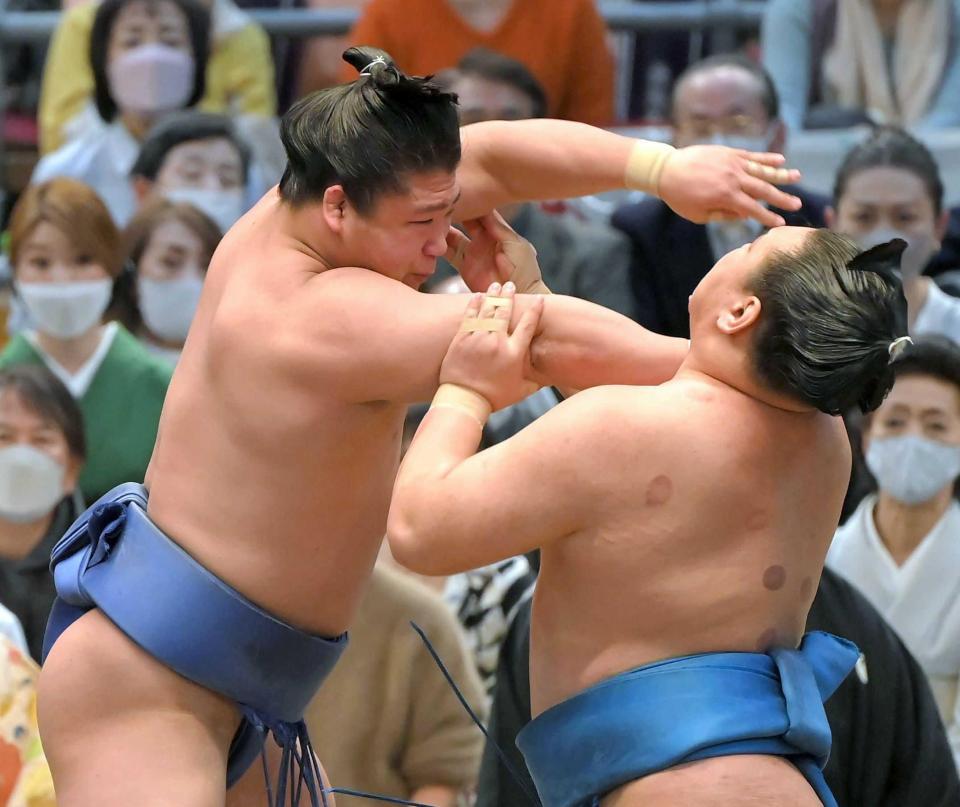 若隆景 豊昇龍を力強く寄り切り「明日からも頑張ります」３兄弟