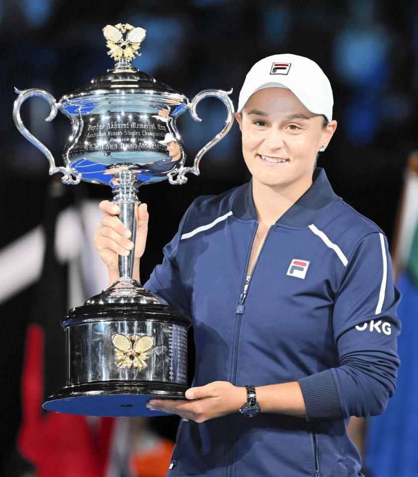 　アシュリー・バーティ＝２０２２年１月（提供・共同通信社）