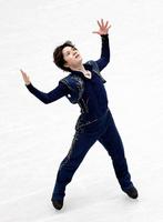 　世界選手権男子で初優勝した宇野昌磨（共同）