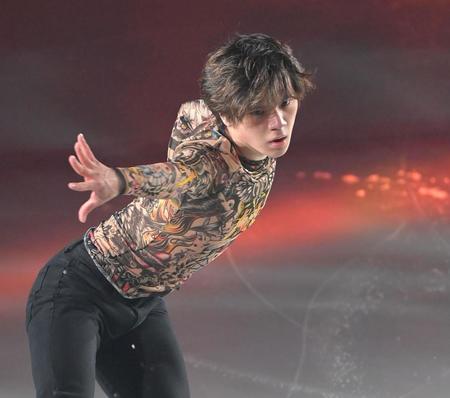 　熱演する宇野昌磨（撮影・高部洋祐）