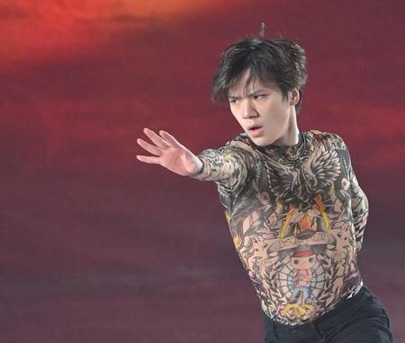 　熱演する宇野昌磨（撮影・高部洋祐）