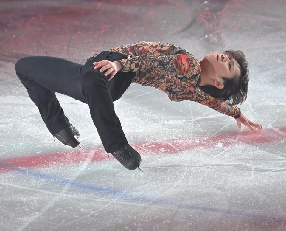 　熱演する宇野昌磨（撮影・高部洋祐）