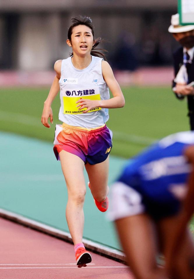 　女子５０００メートルで日本人トップの６位に入った田中希実