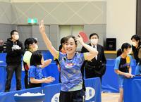 　イベントで子供たちと交流した石川佳純