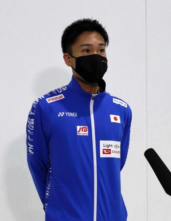 アジア選手権へ意気込みを語る桃田