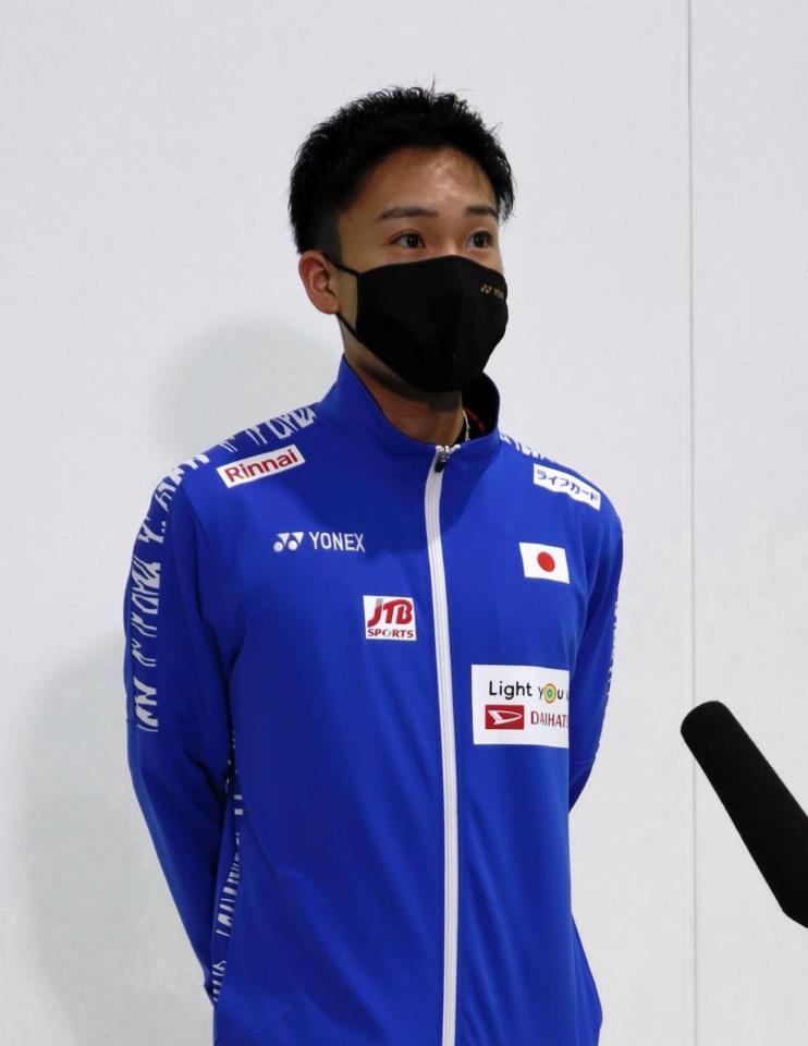 アジア選手権へ意気込みを語る桃田