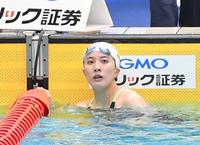 　２００ｍ個人メドレー予選を泳いだ大橋悠依（撮影・伊藤笙子）