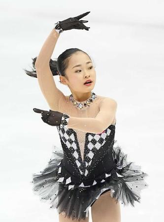 　女子で４回転ジャンプを跳ぶ注目の島田麻央
