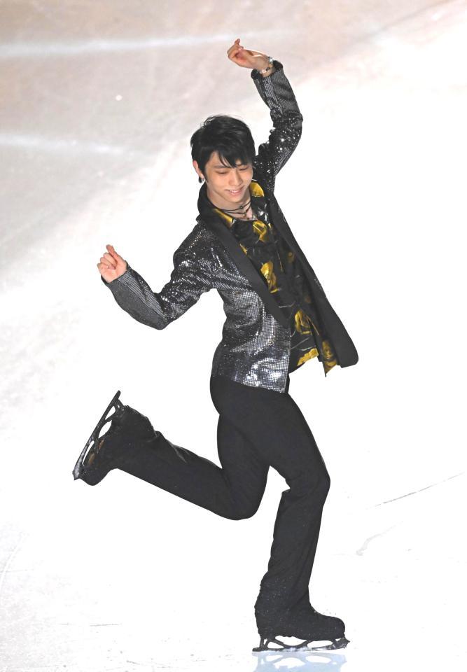 ファンタジー・オン・アイスに出演した羽生結弦（撮影・堀内翔）