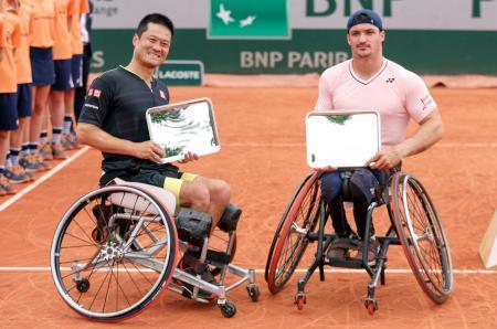 上地組、国枝組は準優勝全仏テニス車いすの部