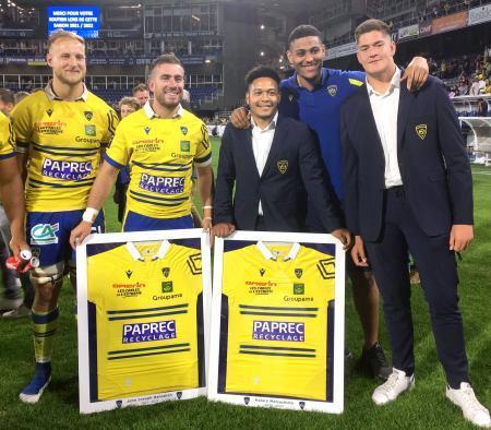 ラグビー、松島「やり切った」仏チーム退団で送別セレモニー