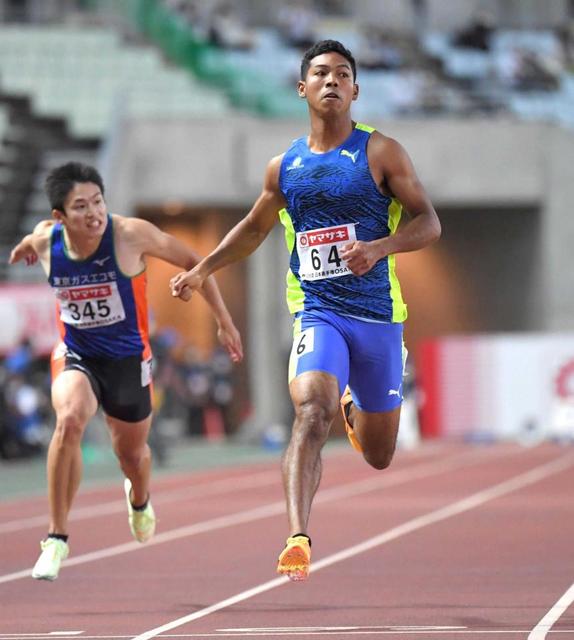 サニブラウン復活 世陸標準切り10秒04 「陸上楽しんでる」9秒台&Vで代表決める