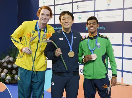 競泳、東京パラ金の山口が連覇世界選手権、男子１００ｍ平泳ぎ