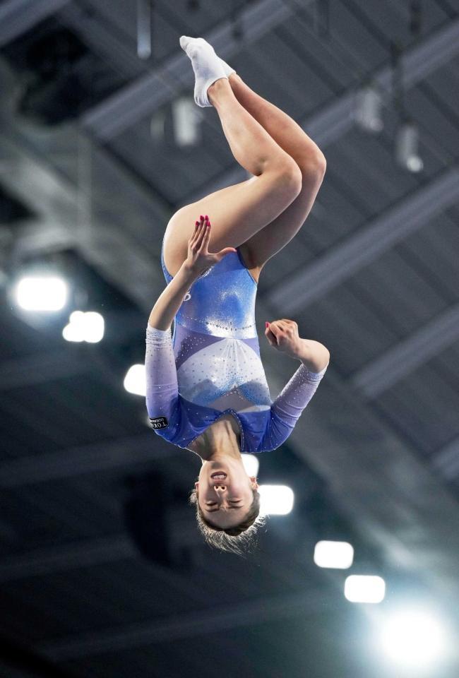 　女子予選を突破した森ひかるの演技