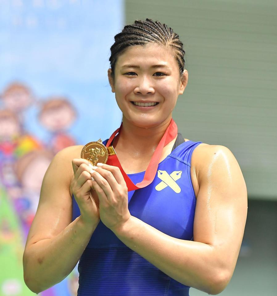 　女子６２キロ級を制した尾崎野乃香（撮影・伊藤笙子）