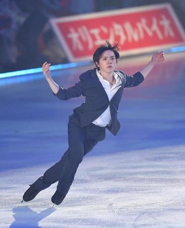 　観客を魅了した宇野昌磨（撮影・伊藤笙子）