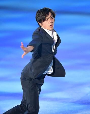 　「ドリーム・オン・アイス２０２２」で観客を魅了した宇野昌磨（撮影・伊藤笙子）