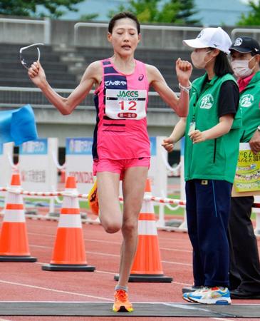 　女子ハーフマラソンを制した前田穂南