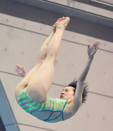 　馬淵優佳の１本目（撮影・金田祐二）