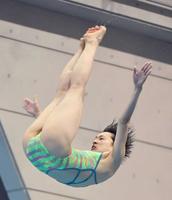 　馬淵優佳の１本目（撮影・金田祐二）