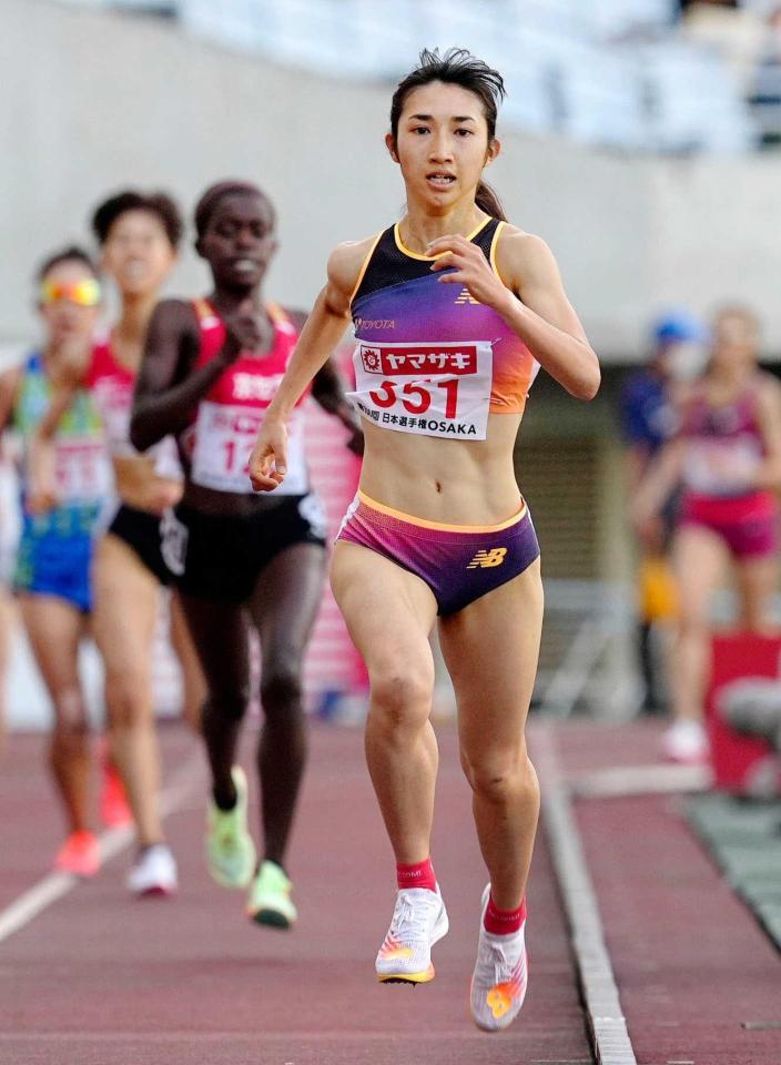 　日本選手権での田中希実