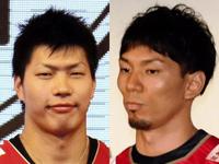 　清水邦広（左）と福澤達哉氏