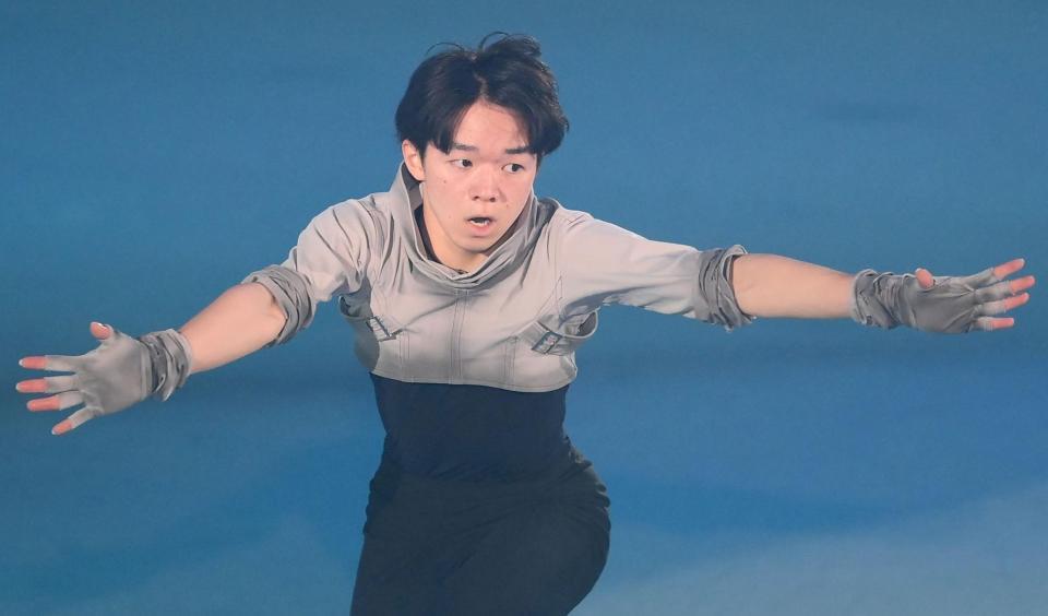 　東京公演に出演した鍵山優真（撮影・堀内翔）