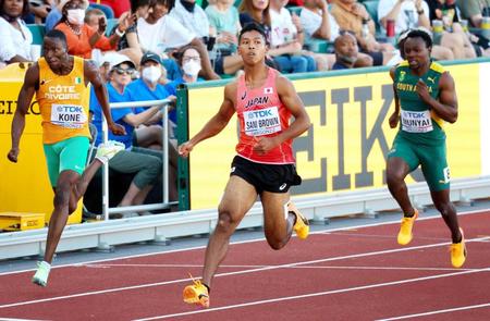 　９秒９８で準決勝に進出したサニブラウン・ハキーム（写真はすべて代表撮影）