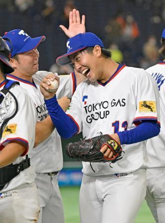 都市対抗野球が開幕東京ガス、ＪＲ東日本など勝つ