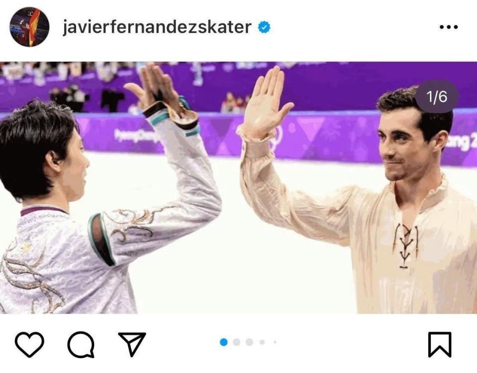 　ハビエル・フェルナンデスのインスタグラム＠ｊａｖｉｅｒｆｅｒｎａｎｄｅｚｓｋａｔｅｒより