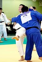 　柔道男子の強化合宿で調整する斉藤立（代表撮影）