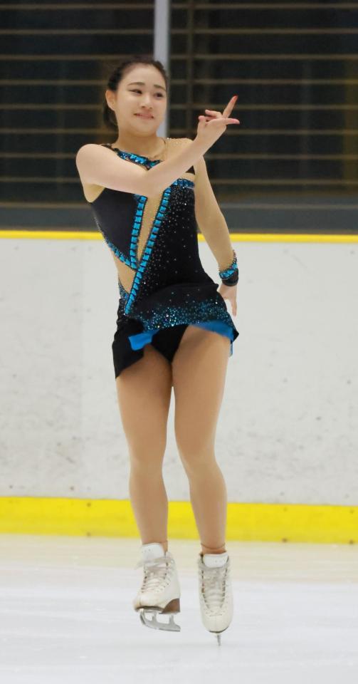 　今季初戦に臨んだ河辺愛菜（撮影・石湯恒介）