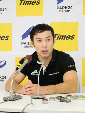 １０月の世界選手権への意気込みを語った高藤直寿
