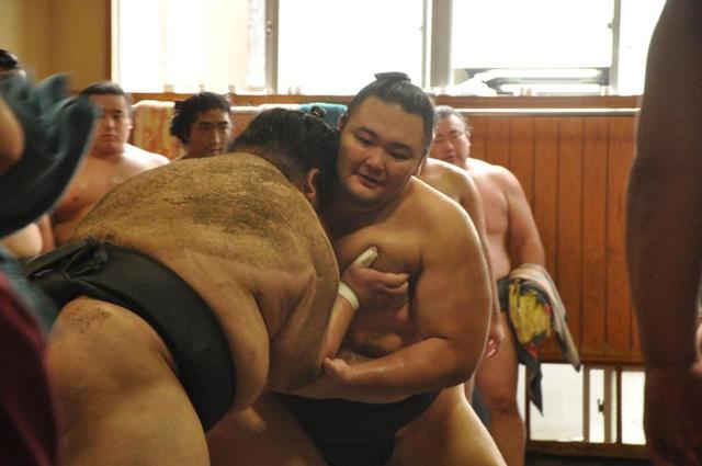 朝乃山「いい稽古ができた」十両のホープ寄せ付けず 元白鵬の宮城野親方「モノが別格」