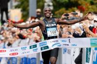 　２時間10分49秒で優勝したルカ・ムセンビ