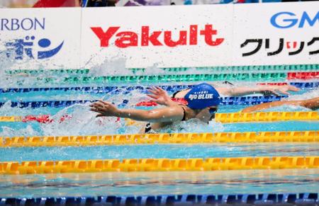 予選を７位で通過した谷川／女子４００メートル個人メドレー