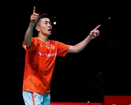 　男子シングルスで優勝した西本拳太＝丸善インテックアリーナ大阪