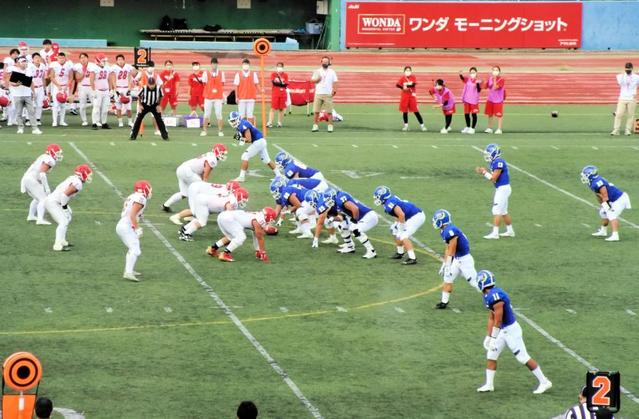 関学大が圧勝発進！　１年生ＱＢ星野が躍動　関西学生アメフト