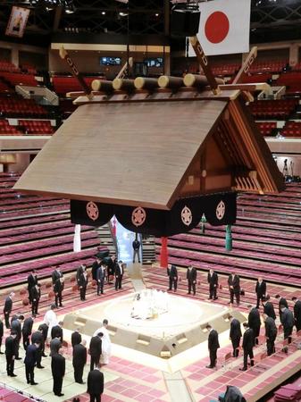 両国国技館で行われた土俵祭り