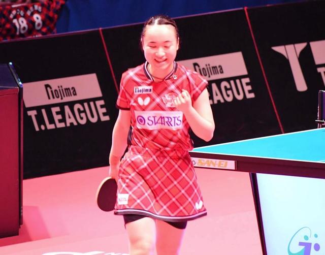 伊藤美誠　Ｔリーグで“貫禄”白星デビュー「決勝戦の感覚」平野美宇に勝利でガッツポーズ