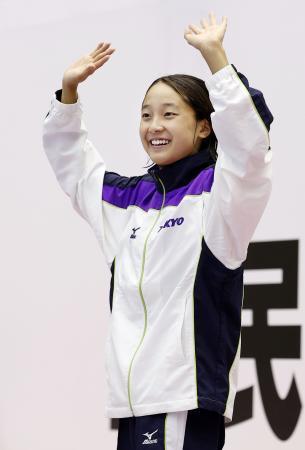 国体、少年女子Ｂの成田が４冠会期前競技の競泳