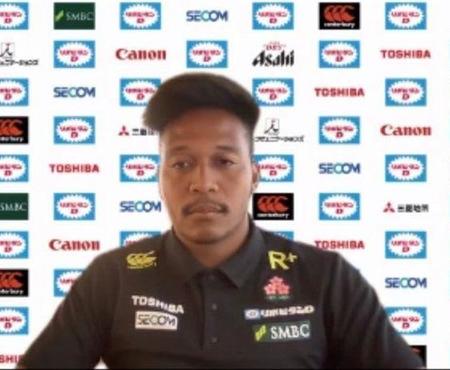 　オンライン取材に応じる日本代表・松島